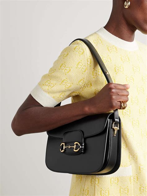 gucci horsebit 1955 shoulder bag black|gucci horsebit 1955 bucket bag.